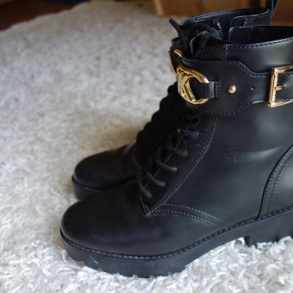 Michael Kors Kincaid Leather Zip Combat Boot - size 6M - NEW - Picture 7 of 16